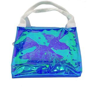 Blue iridescent bag